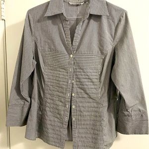 Black and White Blouse